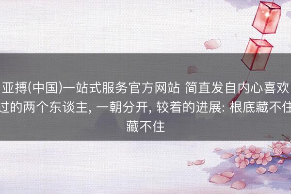 亚搏(中国)一站式服务官方网站 简直发自内心喜欢过的两个东谈主， 一朝分开， 较着的进展: 根底藏不住