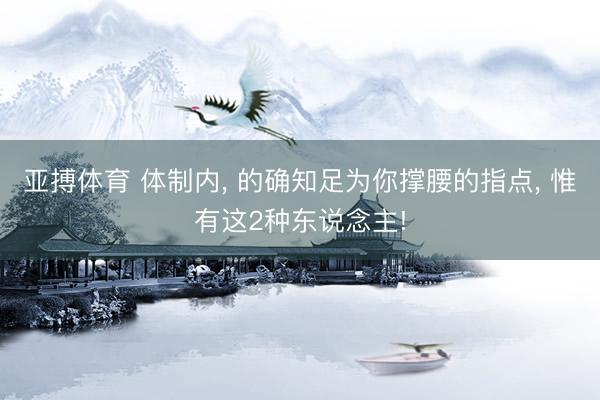 亚搏体育 体制内， 的确知足为你撑腰的指点， 惟有这2种东说念主!