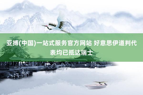 亚搏(中国)一站式服务官方网站 好意思伊道判代表均已抵达瑞士